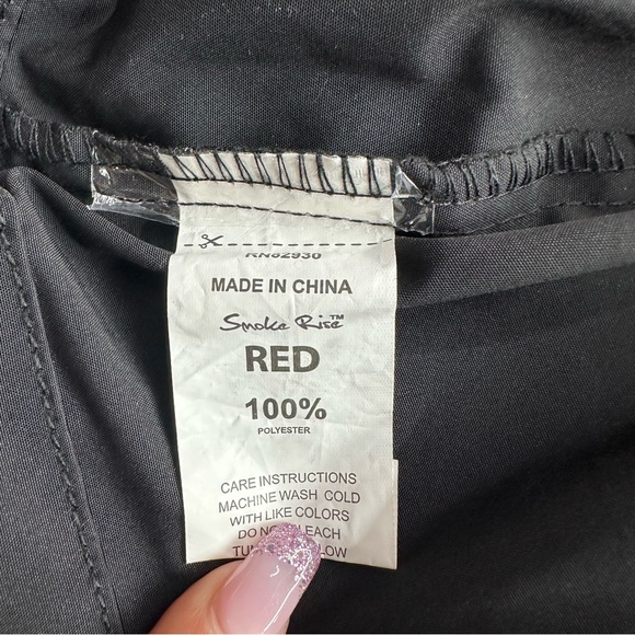 SMOKE RISE NY Cropped Black Windbreaker Full Zip Jacket SIZE SMALL NEW - Picture 9 of 11